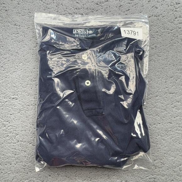 Ralph‎ Lauren Polo Shirt Mens 2XL Custom Fit Big Pony Rugby Embroidered 3 Sleeve - Picture 11 of 11